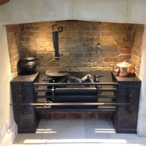 A replica late 18th c roasting grate